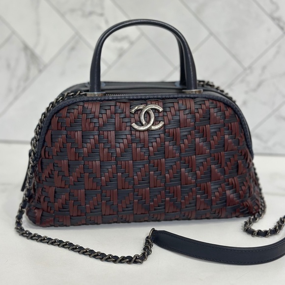 chanel CC Woven Bowler Bag - Picture 1 of 8
